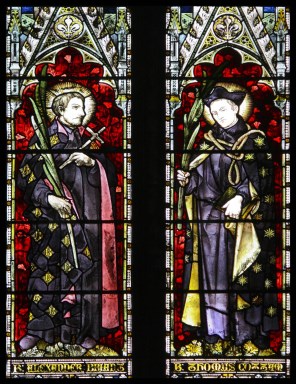 성 알렉산데르 브라이언트와 복자 토마스 코탐_photo by Lawrence OP_in the Church of Our Lady and the English Martyrs in Cambridge_England UK.jpg